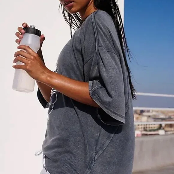 NWOT Free People Harmony Tee - Picture 2 of 8